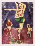 Marc Chagall, Trei acrobați, cromolitografie