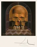 Craniul lui Zurbarán by Salvador Dalí, cromolitografie, sold Jan 2025