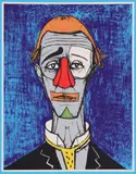 Bernard Buffet, Cap de clovn, cromolitografie