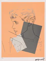 Portret by Andy Warhol, cromolitografie, sold Jan 2025