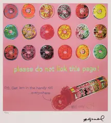 Please do not like this page! by Andy Warhol, cromolitografie, sold Jan 2025