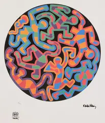 Puzzle by Keith Haring, cromolitografie, sold Jan 2025