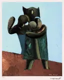 Max Ernst, Dansatori, cromolitografie