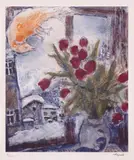 Marc Chagall, Buchet cu lalele, cromolitografie