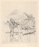 Salvador Dalí, Gradiva (Duminică suprarealistă), gravură cu acul