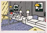Roy Lichtenstein, Interior, cromolitografie