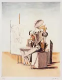 Giorgio de Chirico, Pictorul, cromolitografie