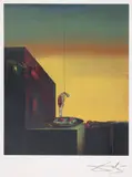 Ouă prăjite pe o farfurie care nu e farfurie by Salvador Dalí, cromolitografie, sold Jan 2025
