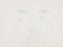 Untitled by Tincuța Marin, 2019, creion pe hârtie, sold Jan 2025