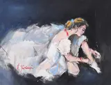 Radu Darânga, Balerină, ulei pe pânză