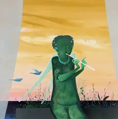 Felix Aftene, Flora, 2021, acrilic pe pânză