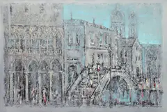 Veneția by Dan Constantinescu, 2020, ulei pe pânză, sold Jan 2025