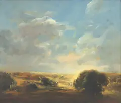 Corneliu Brudașcu, Peisaj în lumină, anii '80, ulei pe carton