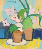 Augustin Costinescu, Ghivece cu cyclamen