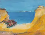 Ion Pacea, Mahoane la mal, anii '80, ulei pe carton
