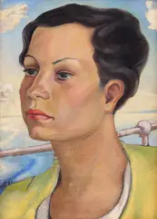Carol Hübner, Portret, 1935, ulei pe lemn