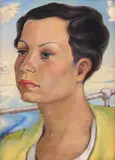 Carol Hübner, Portret, 1935, ulei pe lemn
