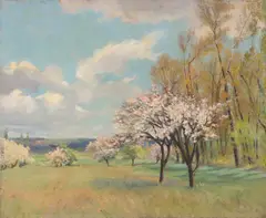Nicolae Grant, Primăvară, cca. 1910, ulei pe pânză