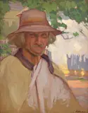 Endre (Andrei) Litteczky, Țăran din Oaș, ulei pe placaj
