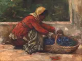 Jean Neylies, Florăreasă, anii '30, ulei pe carton