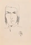 Constantin Piliuță, Autoportret (de tinerețe)