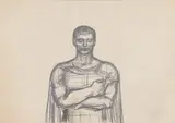 Sabin Bălașa, Traian, creion pe hârtie