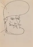 Portretul lui Mihai Viteazul by Constantin Piliuță, peniță pe hârtie, sold Jan 2025