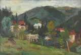 Balasa Ionescu, Peisaj din Sinaia, ulei pe pânză
