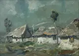 Iosif Steurer, Margine de sat, ulei pe carton