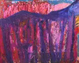 Genko Genkov, A pink sky, 1986, oil on canvas