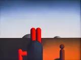 Dimiter Buyukliiski-Mitchi, Dunes, 1988, oil on canvas
