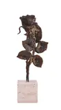 Asen Peikov, A rose, 1950s, bronze