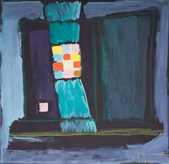 Rumen Zhekov, Window, tempera on paper