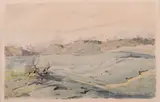 Konstantin Shtarkelov, Spring fog, 1915, watercolor on paper