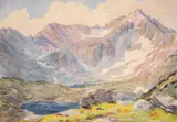 Landscape from Malyovicha by Pavel Frantsaliyski, 1938, watercolor on paper, sold Dec 2024