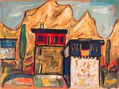 Nayden Petkov, Melnik, the second half of the 1950s, oil on canvas
