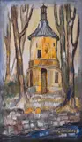 Zlatyu Boyadzhiev, Parisian tower, 1972, oil on canvas