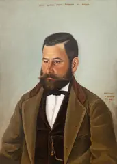 Hristo Tsokev, Portrait of a noble man, 1879, oil on canvas