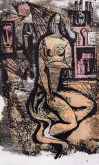 Georgi Kovachev-Grishata, The legend, 1971, monotypy