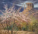 Kimon Loghi, Primăvară pe Acropole, 1908-1910, ulei pe pânză