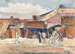 M. H. Maxy, Margine de București, 1920, ulei pe pânză