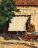 Nicolae Tonitza, Prăvălie din Mangalia, 1927-1929, ulei pe carton