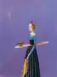 Ștefan Câlția, Prințesă, 1997, ulei pe pânză