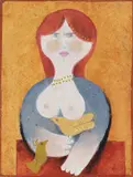 Samy Briss, Les oiseaux d'or, ulei pe carton