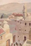 Paul Scorţescu, Vedere din Alger, cca. 1926, ulei pe carton