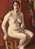 Iosif Iser, Modelul artistului, 1928-1929, ulei pe pânză