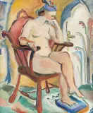 Lucia Dem(etriade) Bălăcescu, Intimitate, anii '60, ulei pe carton