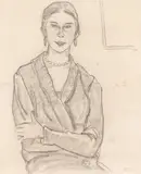 Ștefan Dimitrescu, Victoria (Portretul actriței Victoria Corciov), 1925-1930, cărbune pe hârtie