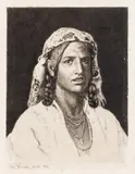 Theodor Aman, Vrăjitoarea, gravură cu acul și acvaforte