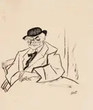 Iosif Iser, Principii, tuș pe hârtie